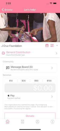 mercywallet screenshot